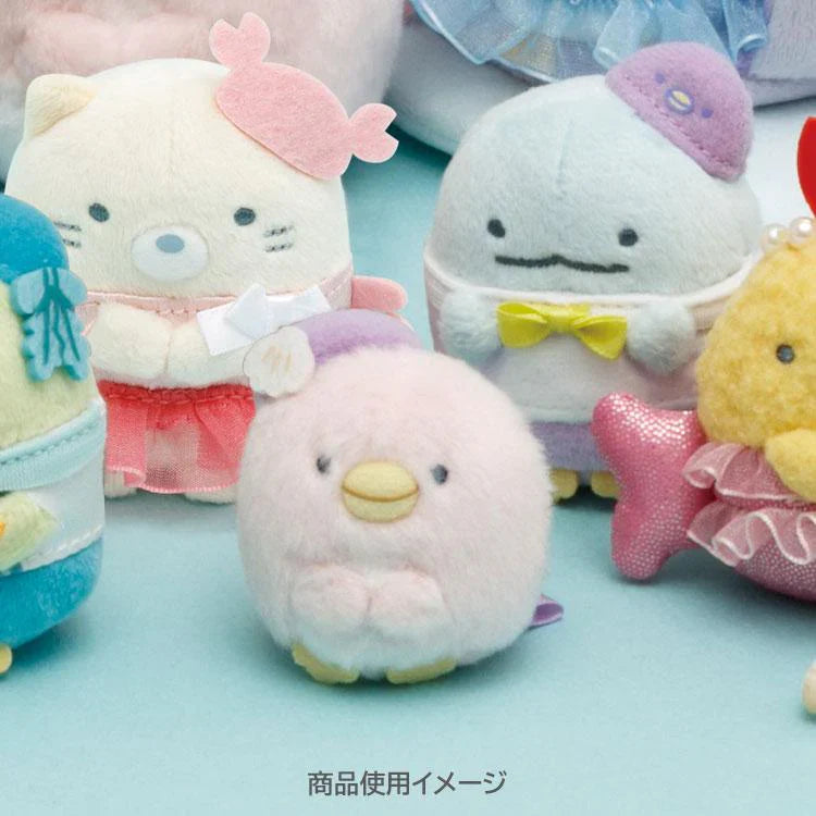 SAN X | Sumikko Gurashi Pink Penguin Hina mini Tenori Plush Doll 65×45×40mm (Penguin Lagoon)
