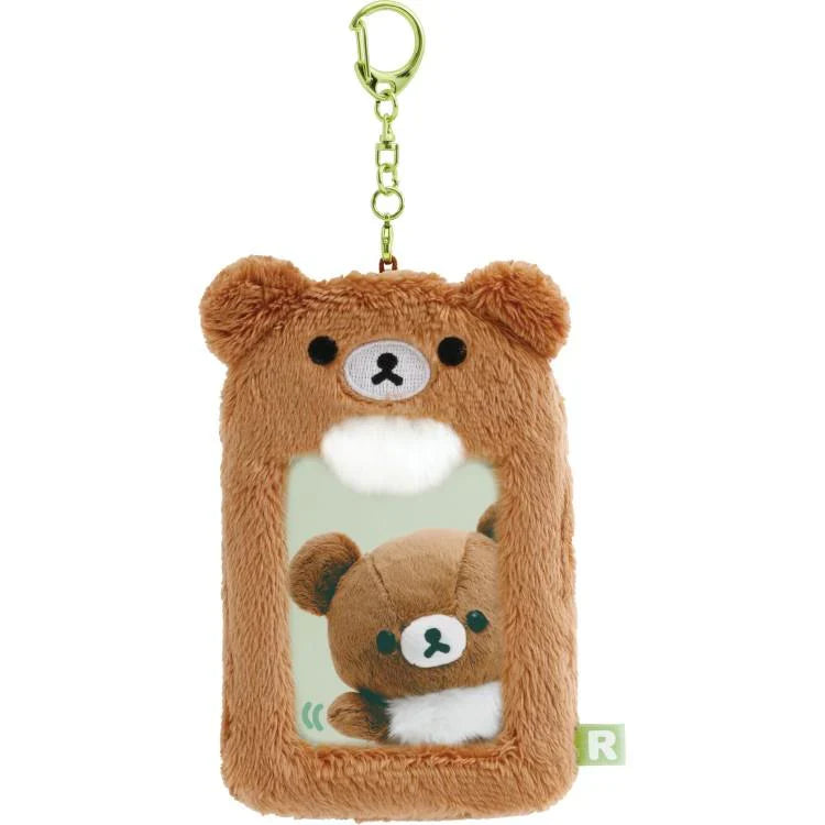 SAN-X | Rilakkuma Chairoikoguma Fluffy Photo Keychain Key Holder 125×80×15mm
