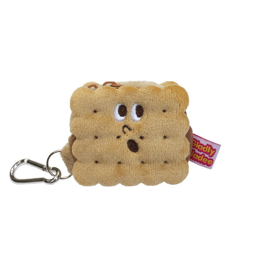 GLADEE | Mini Case for AirPods/ Pass Card Case Mini Pouch 75 x 60 x 45mm (S’more Sandwich Cookies / Biscuit)