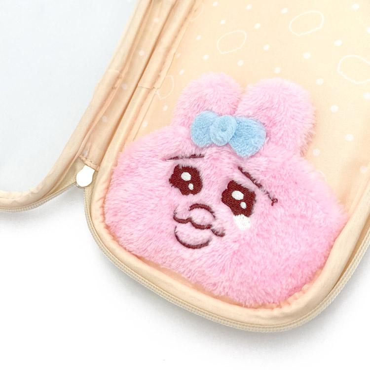 Opanchu Usagi | Aksta Case H140 X W100 D20Mm 内裤兔/底裤兔 毛绒刺绣系列 透明娃包/收纳包/手机包