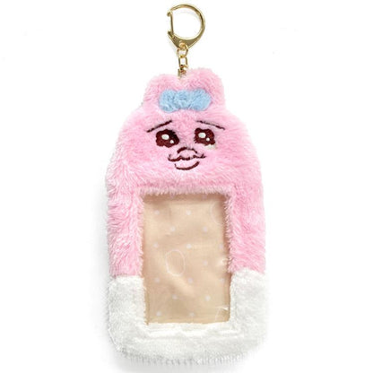 Opanchu Usagi | Card Case Holder Keychain 8Cm×14Cm×2Cm 内裤兔/底裤兔 毛绒卡套/挂件/包挂