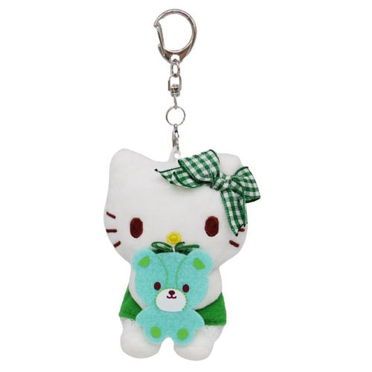 Sanrio | Hello Kitty Mascot Holder Plush Keychain - Green 6.5×5×9.5Cm (Favorite Color)