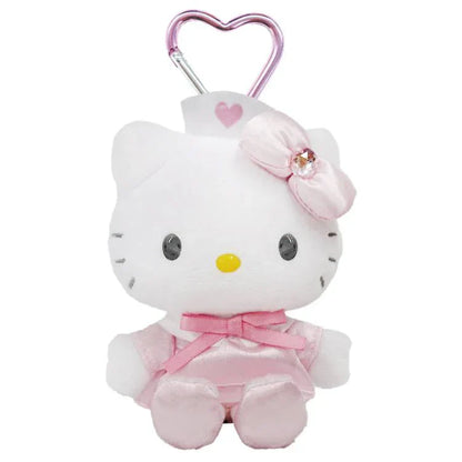 Sanrio | 90S Hello Kitty Plush Keychain Mascot Holder H120×W85×D65Mm (Nurse) Pink