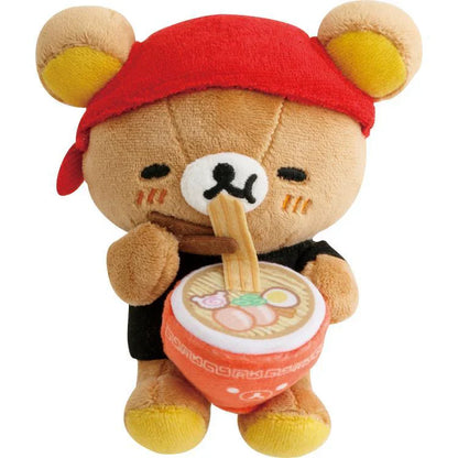 SAN-X | Rilakkuma Stuffed Toy Plush Doll Plush Toy 125×120×100mm (Anytime Ramen)
