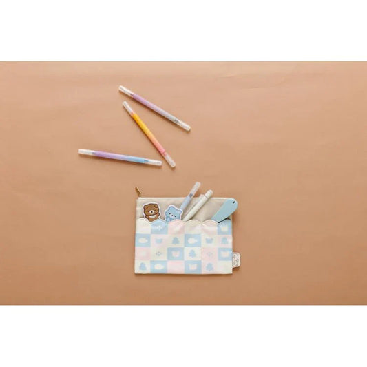 San-X | Rilakkuma Blue Wolf Flat Pouch 150Mm X 185Mm (Aokogu Otomari)