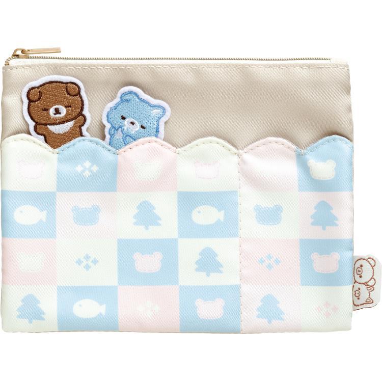 San-X | Rilakkuma Blue Wolf Flat Pouch 150Mm X 185Mm (Aokogu Otomari)
