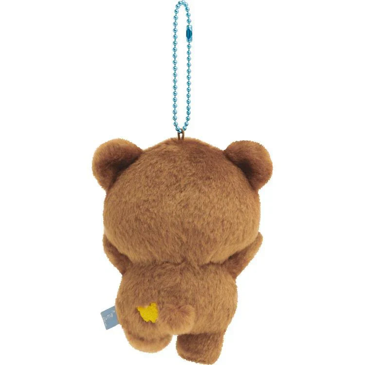 San-X | Rilakkuma Chairoi Koguma Plush Keychain Mascot Holder Strap 120Mm X 80Mm 60Mm (Aokogu