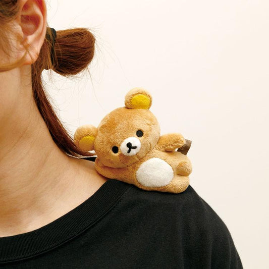 San-X | Rilakkuma Magnetic Goyururi Plush Toy 90Mm X 120Mm 55Mm (Daradara Lazy Peaceful Good Night