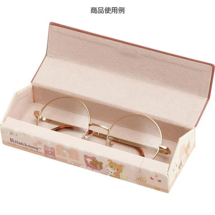 San-X | Rilakkuma Glasses Case & Cleaner 205×65×45Mm (Lovely House)