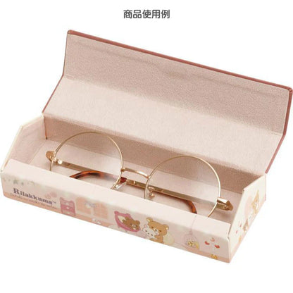 San-X | Rilakkuma Glasses Case & Cleaner 205×65×45Mm (Lovely House)
