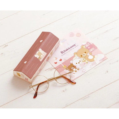 San-X | Rilakkuma Glasses Case & Cleaner 205×65×45Mm (Lovely House)