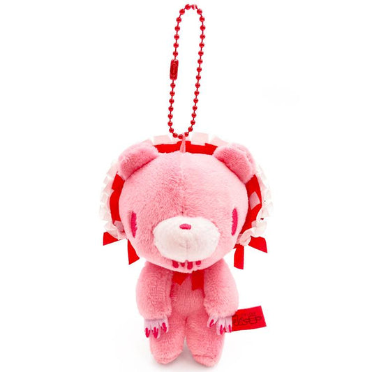 Gloomy Bear | Mascot Holder Plush keychain Key Ring Bag Charm H12.5×W9×D6.6cm (Classical Bonnet-Pink)