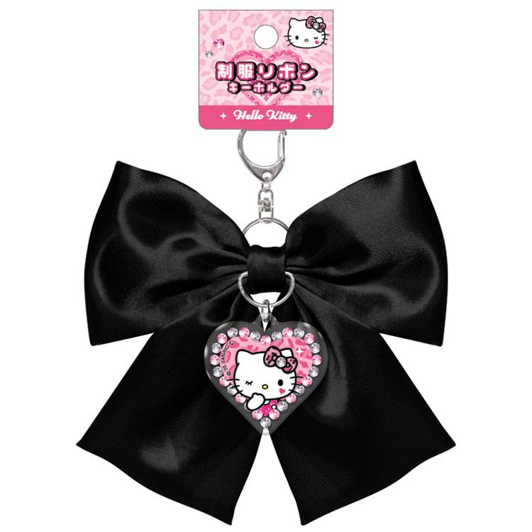 SANRIO | Uniform Ribbon Keychain H140×W110×D4mm (Hello Kitty)