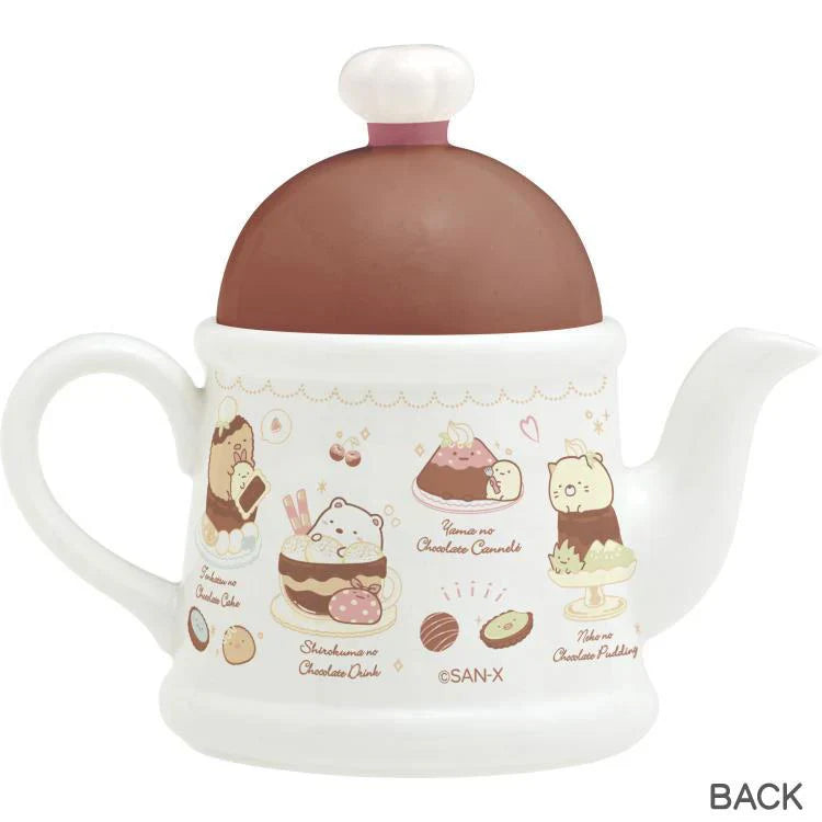 SAN-X | Sumikko Gurashi Teapot 140 × Ø100 mm (Chocolate Fair at Sumikko Cafe)