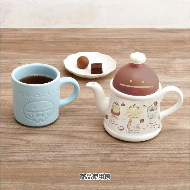 SAN-X | Sumikko Gurashi Bean Master Mug Cup Blue 80 × Ø80 mm (Chocolate Fair at Sumikko Cafe)
