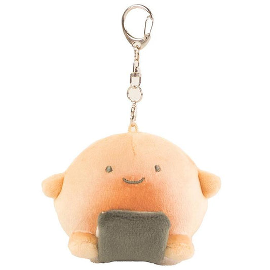 Yuri Yokomizo’s | Anything Creature Mascot Bag Charm Keychain 60x65x85mm (Roasted Grilled Rice Ball)