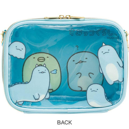 SAN-X | Sumikko Gurashi Super Odekake Sumikko Clear Pouch Shoulder Bag Tokage 120×160×50mm (What if Sumikko Evolved?)