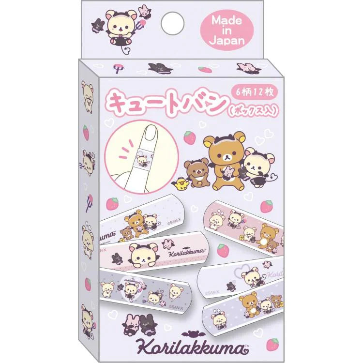 SAN-X | Rilakkuma Bandage Adhesive Plaster 12 Bandages (Korilakkuma Little Devil Feeling)