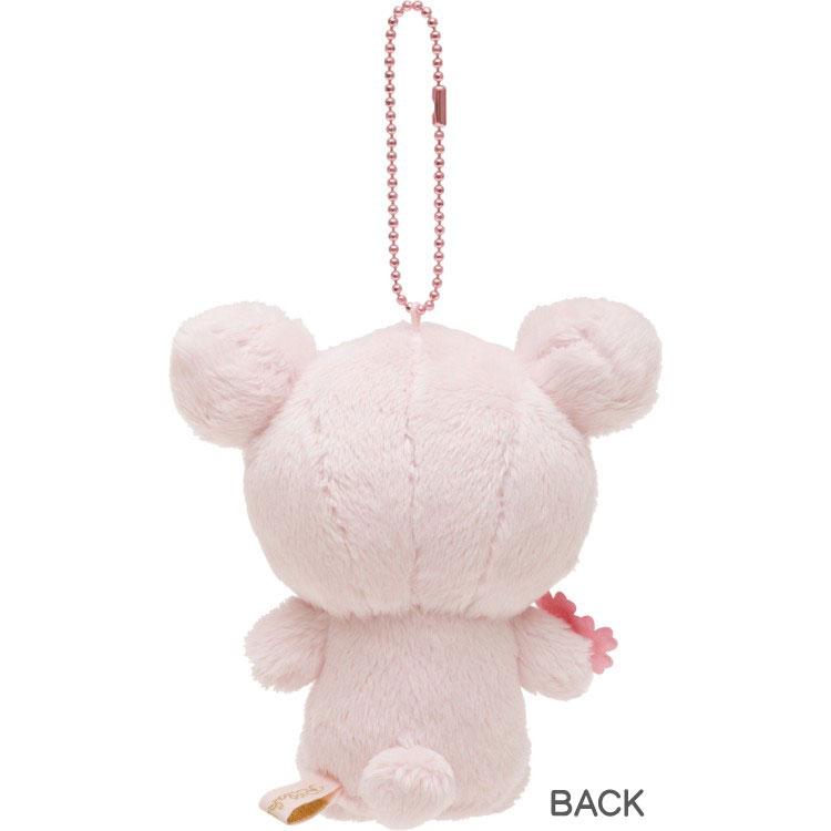 SAN-X | Rilakkuma Korilakkuma Mascot Holder Plush Keychain 120×95×50mm (Sakura Collectible Cherry Blossom Dango)