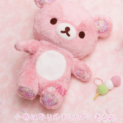 SAN-X | Rilakkuma Plush Toy Doll 170×155×90mm (Sakura Collectible Cherry Blossom Dango)