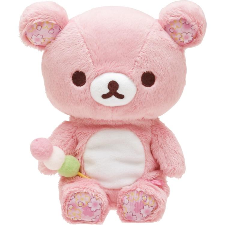 SAN-X | Rilakkuma Plush Toy Doll 170×155×90mm (Sakura Collectible Cherry Blossom Dango)