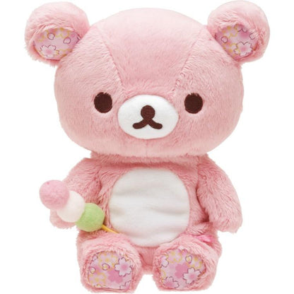SAN-X | Rilakkuma Plush Toy Doll 170×155×90mm (Sakura Collectible Cherry Blossom Dango)