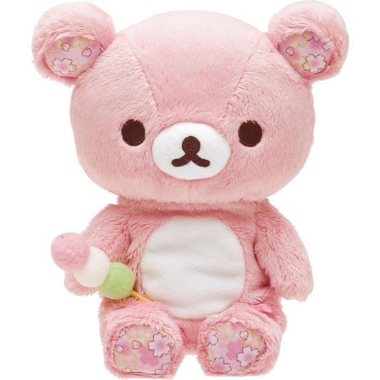 SAN-X | Rilakkuma Plush Toy Doll 170×155×90mm (Sakura Collectible Cherry Blossom Dango)