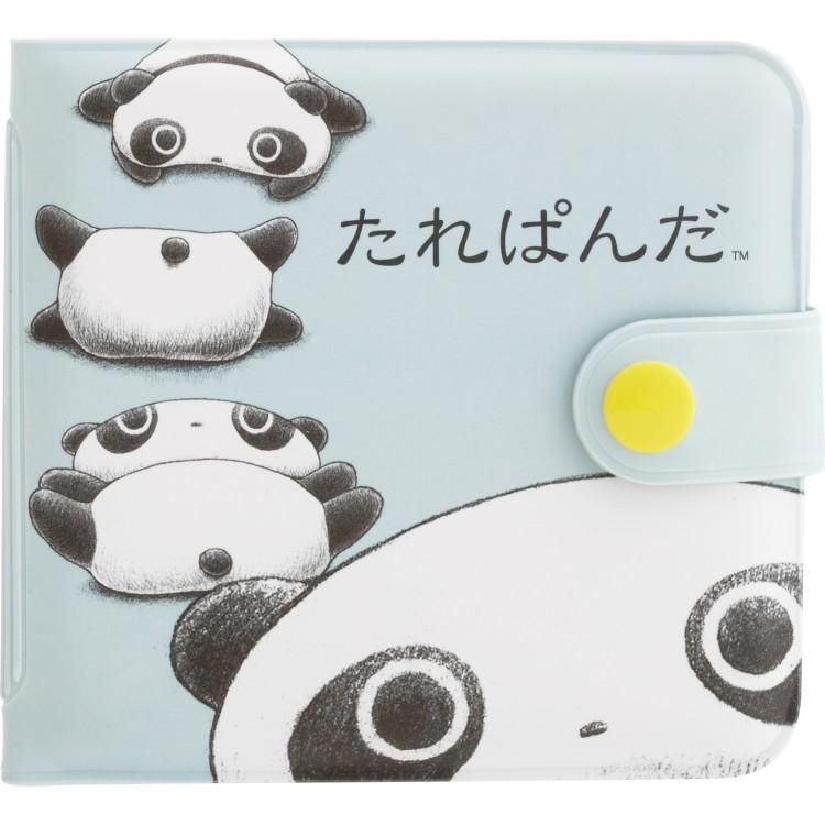 SAN-X | Tarepanda Small Vinyl Wallet 90×95×10mm (Light Blue)