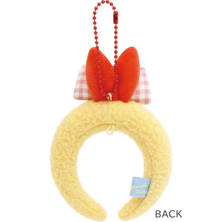 SAN-X | Sumikko Gurashi Headband Keychain Ball Chain Bag Charm - Ebifurai no Shippo 120×85×25mm (Dreaming Idol Ebiten