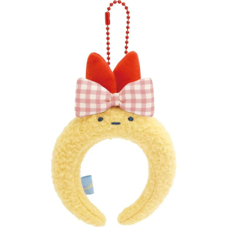 SAN-X | Sumikko Gurashi Headband Keychain Ball Chain Bag Charm - Ebifurai no Shippo 120×85×25mm (Dreaming Idol Ebiten
