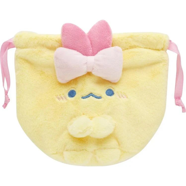 SAN-X | Sumikko Gurashi Plush Drawstring Bag 150×140mm (Dreaming Idol Ebiten no Shippo)