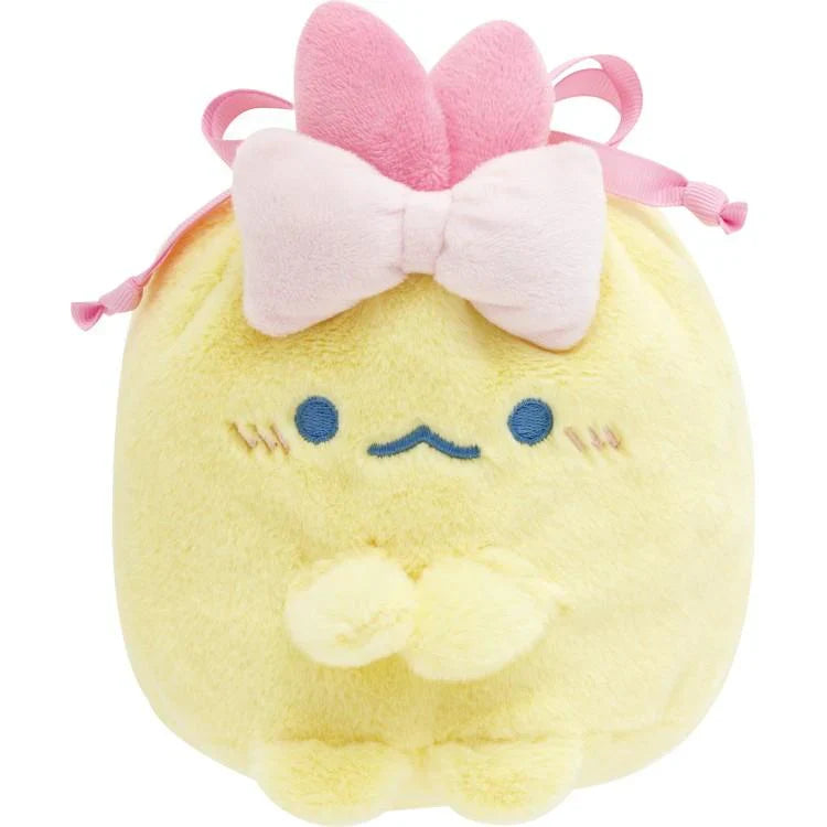SAN-X | Sumikko Gurashi Plush Drawstring Bag 150×140mm (Dreaming Idol Ebiten no Shippo)