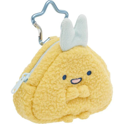 SAN-X | Sumikko Gurashi Plush Mini Pouch Bag Charm with Carabiner - Ajifurai no Shippo 85×80×35mm (Dreaming Idol Ebiten