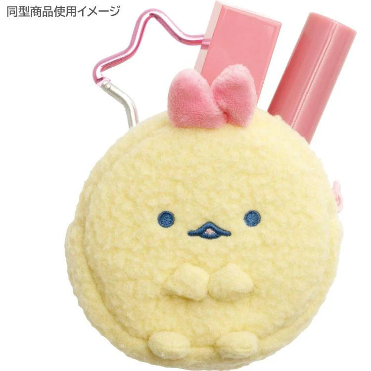 SAN-X | Sumikko Gurashi Plush Mini Pouch Bag Charm with Carabiner - Ebiten no Shippo 85×80×35mm (Dreaming Idol Ebiten