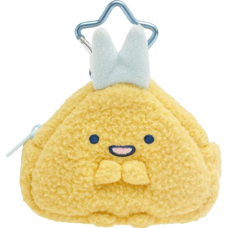 SAN-X | Sumikko Gurashi Plush Mini Pouch Bag Charm with Carabiner - Ajifurai no Shippo 85×80×35mm (Dreaming Idol Ebiten