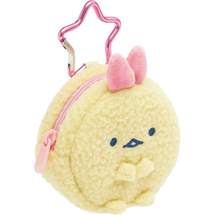 SAN-X | Sumikko Gurashi Plush Mini Pouch Bag Charm with Carabiner - Ebiten no Shippo 85×80×35mm (Dreaming Idol Ebiten