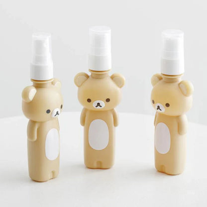 San-X | Pump & Spray Bottle & Pouch Set 60ml x 3 (Basic Rilakkuma Flower)
