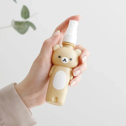 San-X | Pump & Spray Bottle & Pouch Set 60ml x 3 (Basic Rilakkuma Flower)