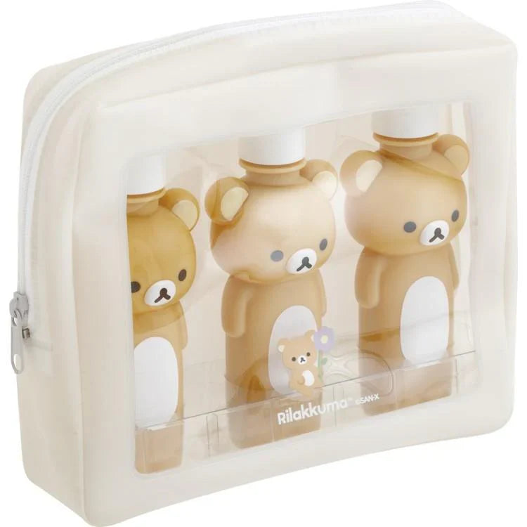 BASIC RILAKKUMA Flower- Bottle & Pouch Set