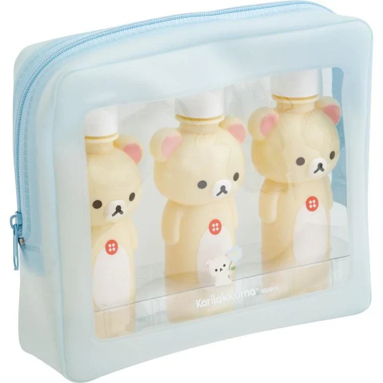 BASIC RILAKKUMA Flower- Bottle & Pouch Set Korilakkuma