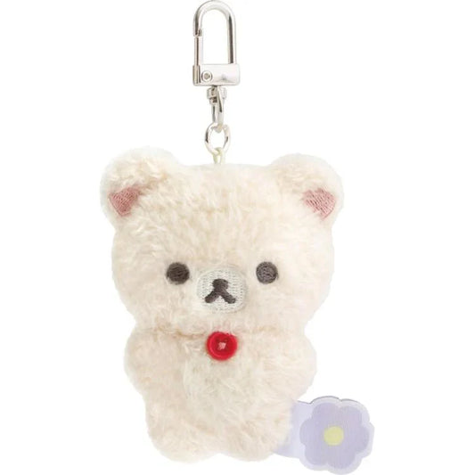 BASIC RILAKKUMA Flower- Burasage Plush Strap Korilakkuma