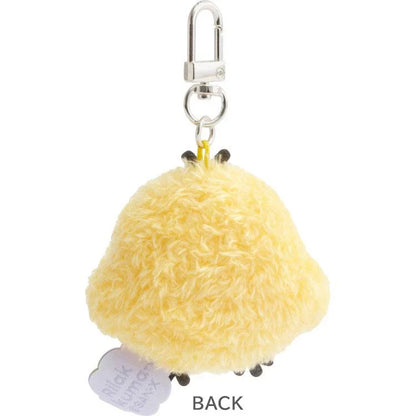 San-X | KiiroiTori Burasage Fluffy Plush Strap Keychain 60×65×30mm (Basic Rilakkuma Flower)