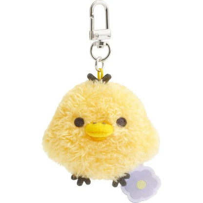 BASIC RILAKKUMA Flower- Burasage Plush Strap KiiroiTori