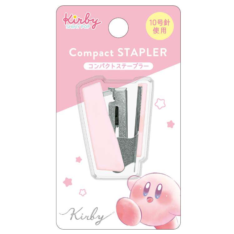 Kirby | Mini Compact Stapler 38×17×25mm (Light Pink Star)