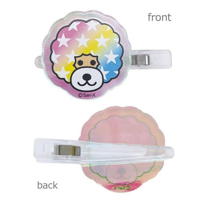 【Made in Japan】SAN X | Afro Ken Aurora Acrylic Hair Clip Set