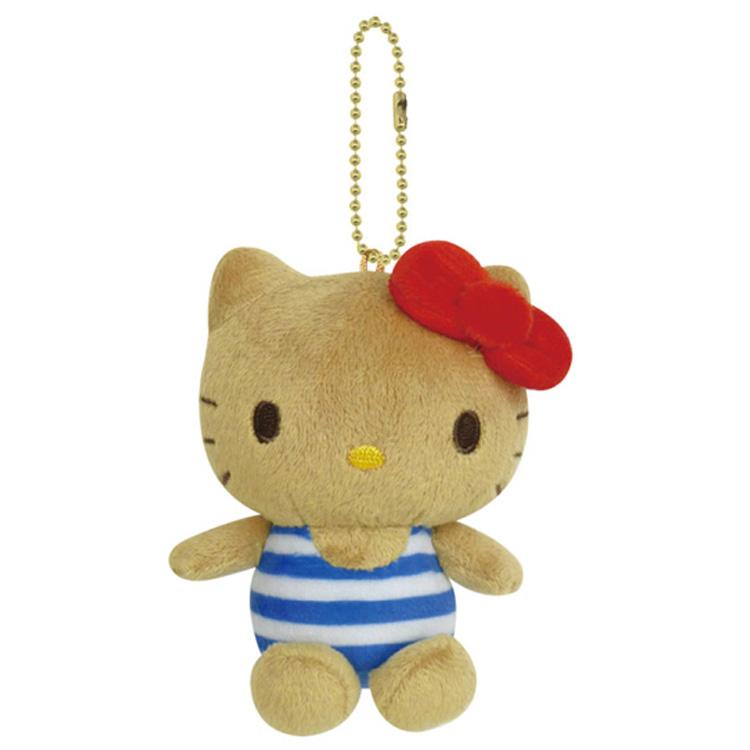SANRIO | Hello Kitty Mascot Holder Plush Keychain Bag Charm H72×W100×D54mm (Swimwear)