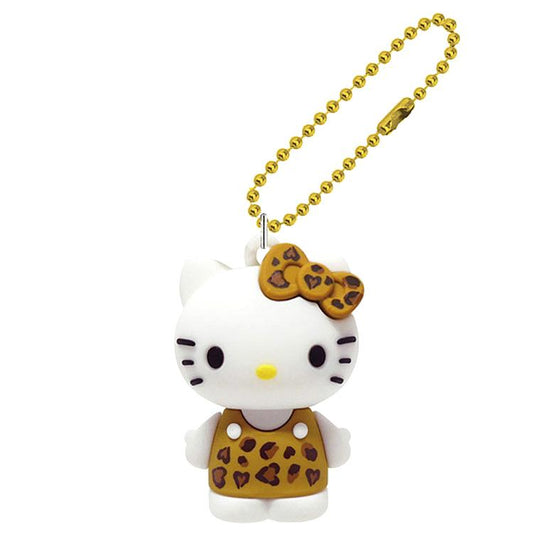 SANRIO | Hello Kitty Leopard Print Series Mascot Figure 45 x 30 x 25mm (Brown)