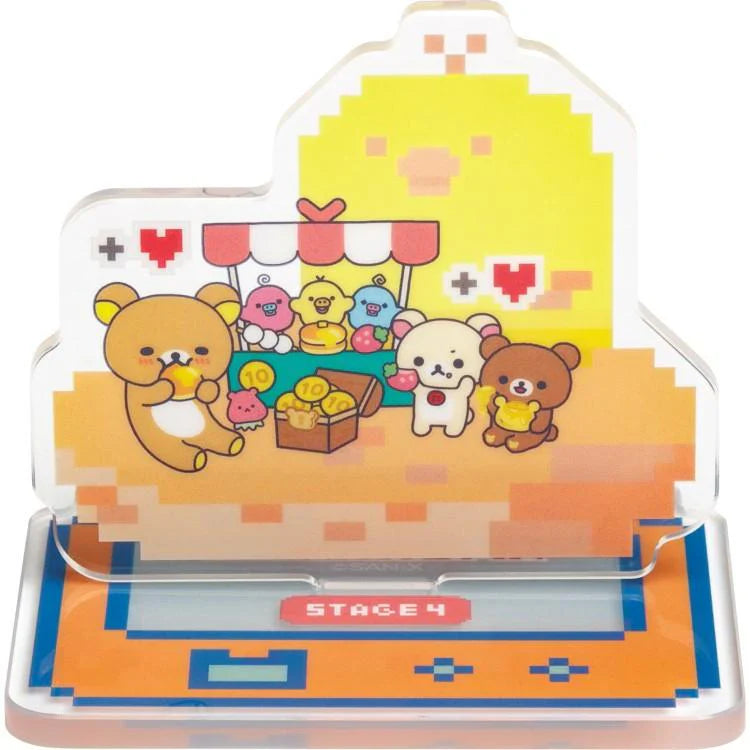 SAN-X | Secret Acrylic Stand Collection Blind Box 95×65mm (Rilakkuma Gaming Adventurer)