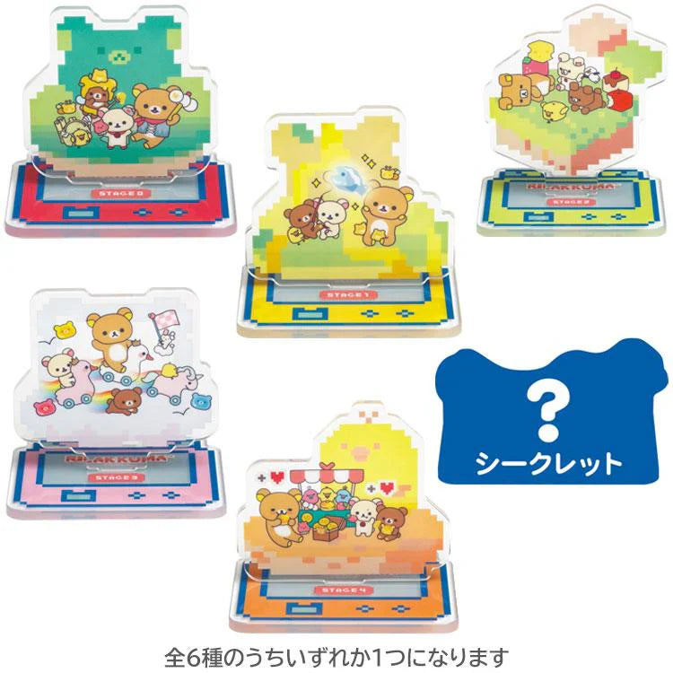 SAN-X | Secret Acrylic Stand Collection Blind Box 95×65mm (Rilakkuma Gaming Adventurer)