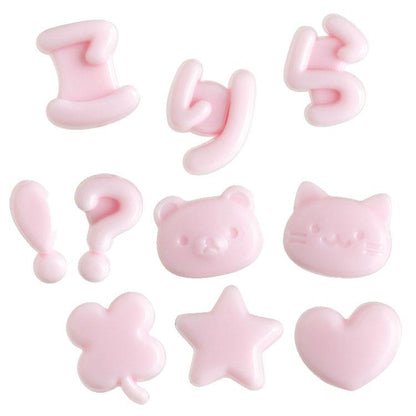 SAN-X | Character Select Coparts Custom Keychain Compatible Letter Parts 130 x W115 x D5mm (Pink)